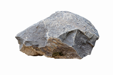 sandstone isolated on white background.rock stone isolated on white background. © chittakorn