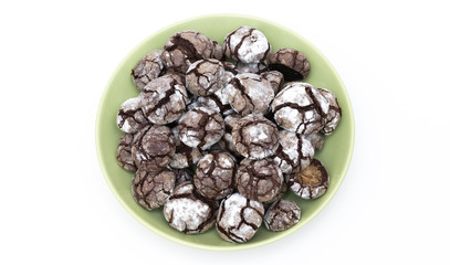 Frisch gebackene Schokoladenkekse