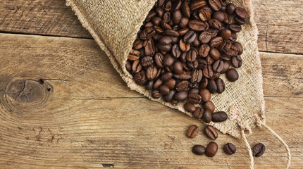 coffee beans in a bag