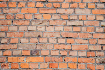 Red brick wall texture background