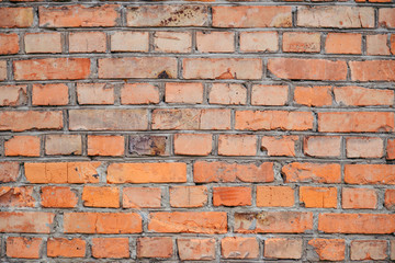 Red brick wall texture background