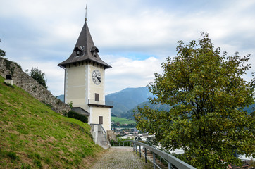 Clocktower of Bruck an der Mur, Styria, Austria