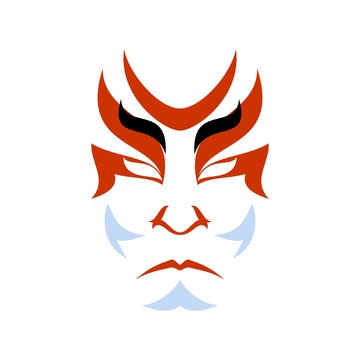 Japanese drama Kabuki face