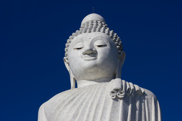 Fototapeta na wymiar The marble statue of Big Buddha