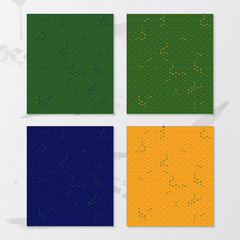 Futuristic technology design. Isometric color combination patterns. Vector illustration.