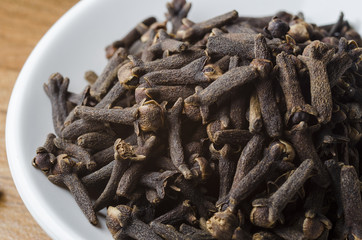 clove dry for food and aroma