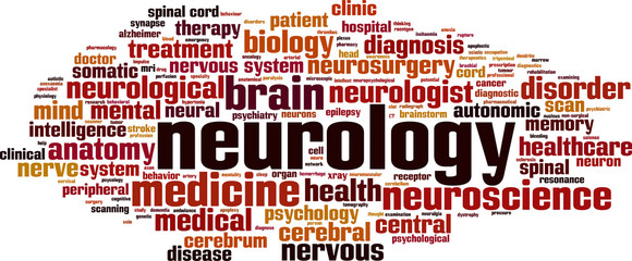 Neurology word cloud