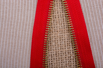 Closeup of a colorful  zipper