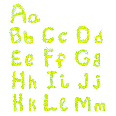 Decorative collection line lettering alphabet,  sketch style, is