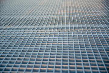 metal grid or grille background