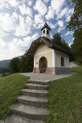 Fototapeta na wymiar Lockstein Kapelle in Berchtesgaden
