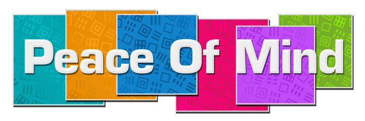 Peace Of Mind Colorful Texture Blocks 