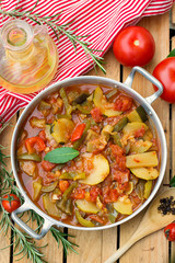 French Provencal stewed vegetable dish Ratatouille