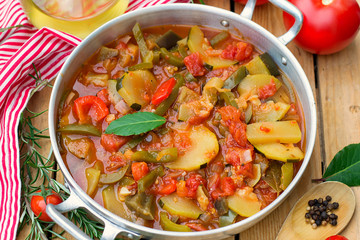 French Provencal stewed vegetable dish Ratatouille