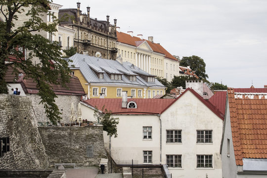 Houses At The Cathedral Hill (Toompea) In Tallinn