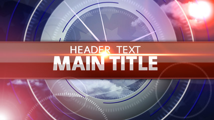 Glossy Circular News Style Title