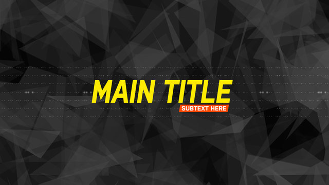 Geometric Shard Title
