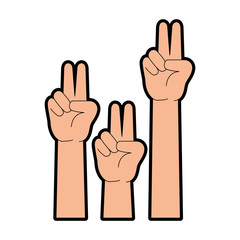 peace and love hands symbol