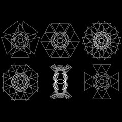 Festive geometric pattern for gifts and holidays