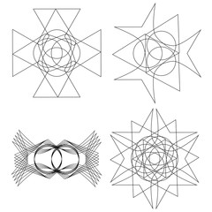 Fototapeta premium Festive geometric pattern for gifts and holidays