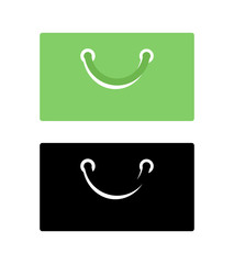 Flat Icon of Shopping Bag