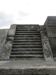 Fototapeta premium weathered stone steps