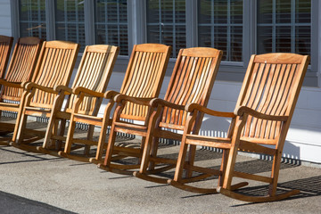 Chairs in a row