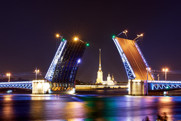 Fototapeta na wymiar Bridge St Petersburg