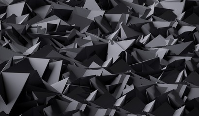 3D Rendering Of Abstract Dark Background 