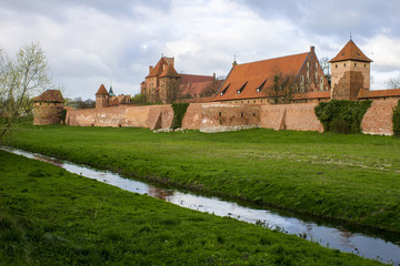 The Castle of the Teutonic Order in Malbork, Poland. A World Heritage Site since 1997