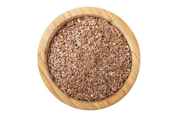 flax seeds isolated