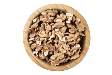 peeled walnuts on a plate