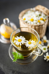 Cup of chamomile tea