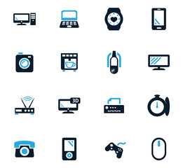 Devices icons set