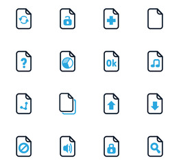 Documents icons set