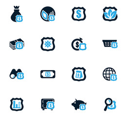 Insurance icons set