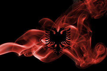 Alabania national smoke flag