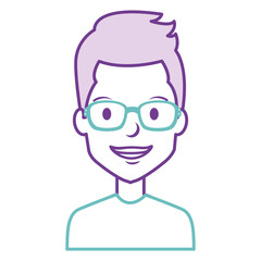 young man with glasses avatar character