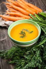 Carrot cream soup