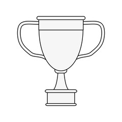 trophy cup icon image vector illustration design