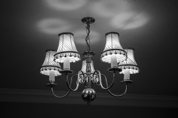 black and white vintage lighting