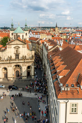 Fototapeta na wymiar Prague Czech Republic City of a Thousand Spires and Red Roofs