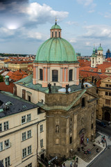 Fototapeta premium Prague Czech Republic City of a Thousand Spires and Red Roofs