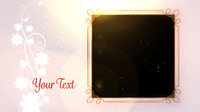 Textured and Floral Frame Overlay 2