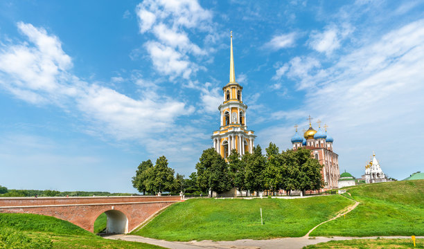 View of Ryazan Kremlin in Russia