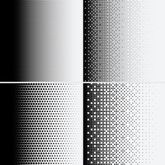 Halftone dots on white background