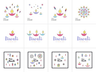 Fototapeta na wymiar Happy Diwali text design