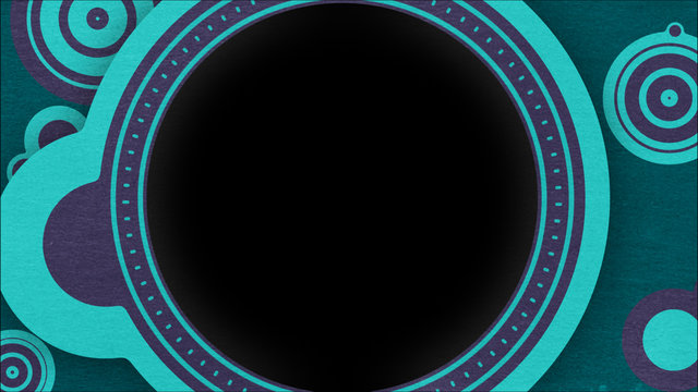 Textured Teal Bubble Overlay