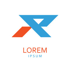 R Letter Logo. Vector Icon