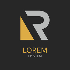 Obraz premium R Letter Logo. Vector Icon